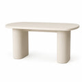 Tavolo da pranzo in MDF Crema 180x90x75 cm